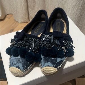 Marc Jacobs Blue Espadrille Flats